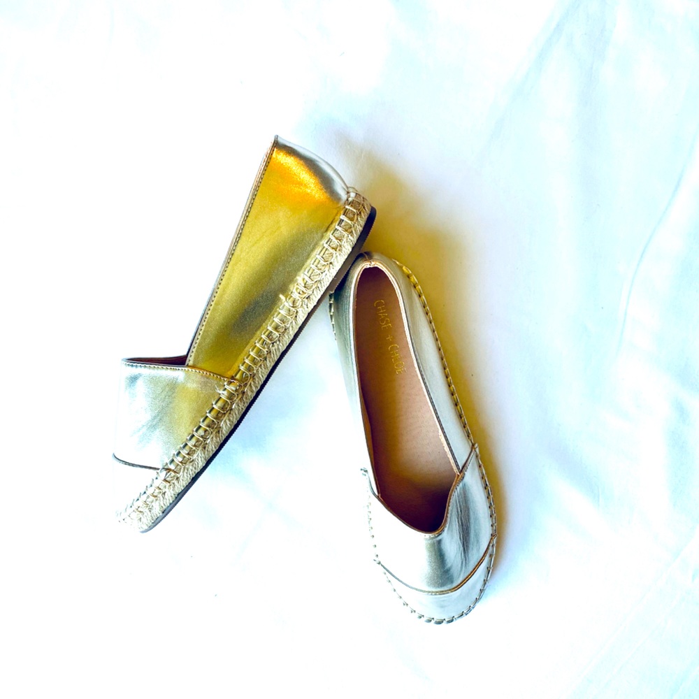 New Gold Flats by Chase + Chloe